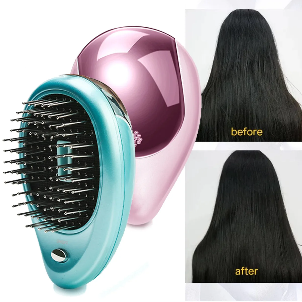 Braun satin hair щётка. расческа braun satin hair 7 br730. ионовая щетка для волос. расческа с вибромассажем. 3d.