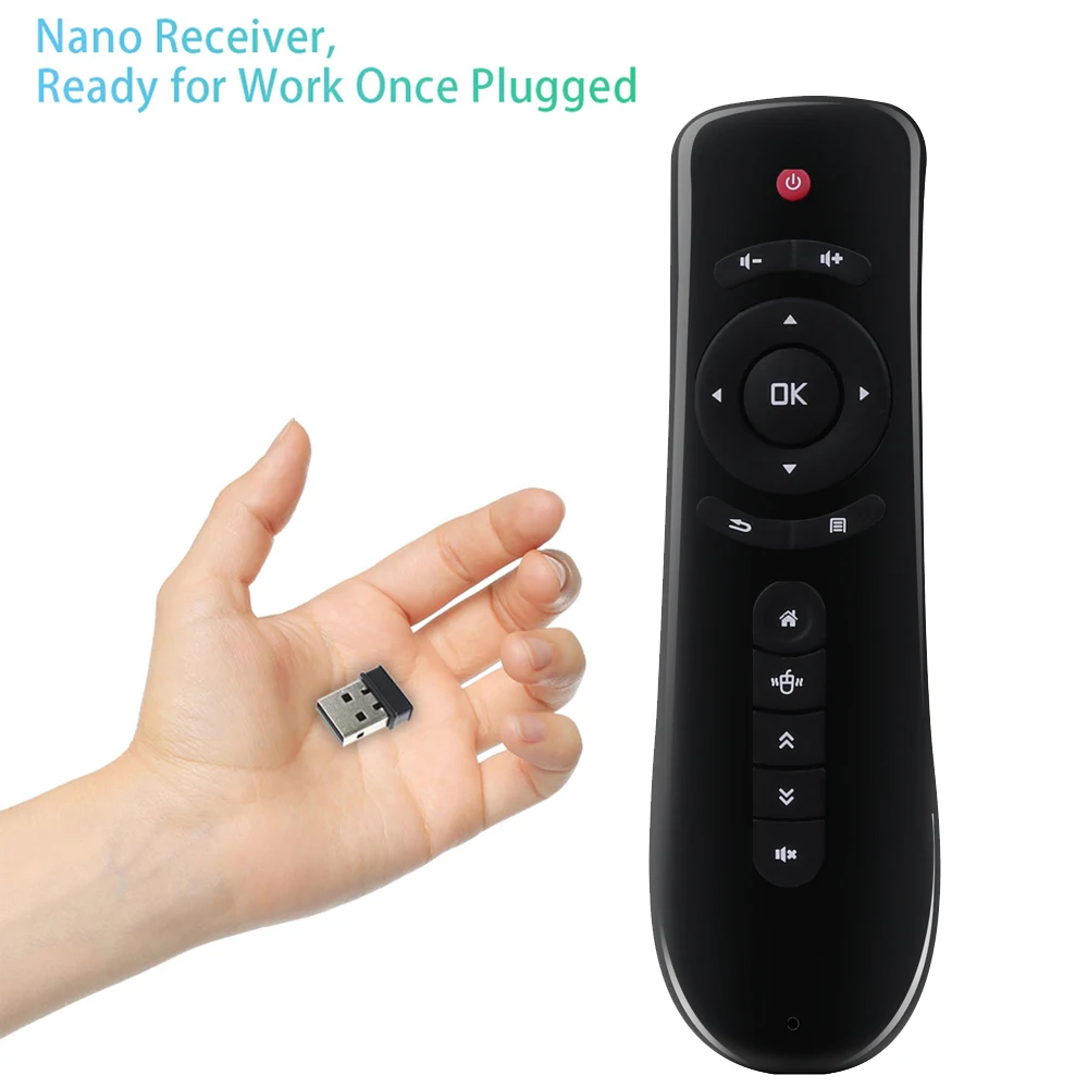 T2 2,4G гироскоп Fly Air mouse Android Smart tv Box Универсальный беспроводной пульт дистанционного управления Клавиатура для tv Box PC