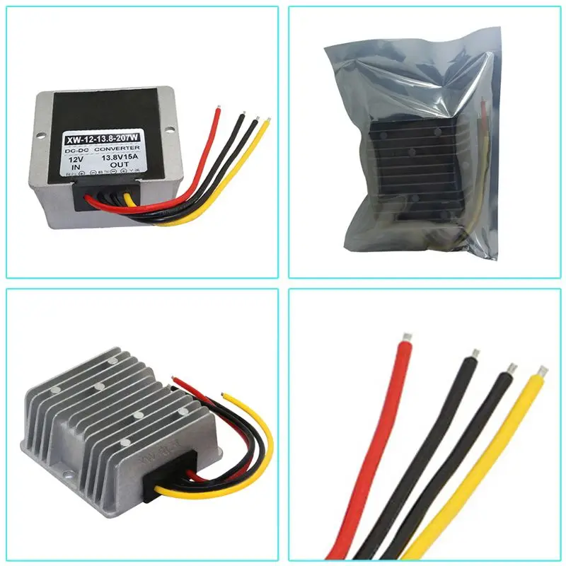 Регулятор преобразователя водонепроницаемый модуль 12V(9 V-13 V) до 13,8 V 15A 207W DC повышающий преобразователь для мощности автомобиля E65A