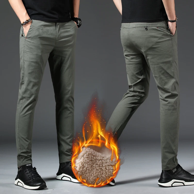 Высококачественные мужские брюки, повседневные брюки, зима, уличные теплые брюки, мужские военные зеленые брюки, черные офисные брюки, большие размеры