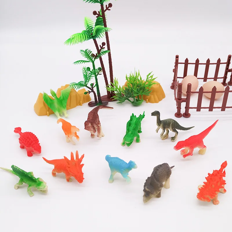 Children Model Mini Dinosaur Toy Bag Jurassic Little Dinosaur Set Children Imitation Dinosaurs