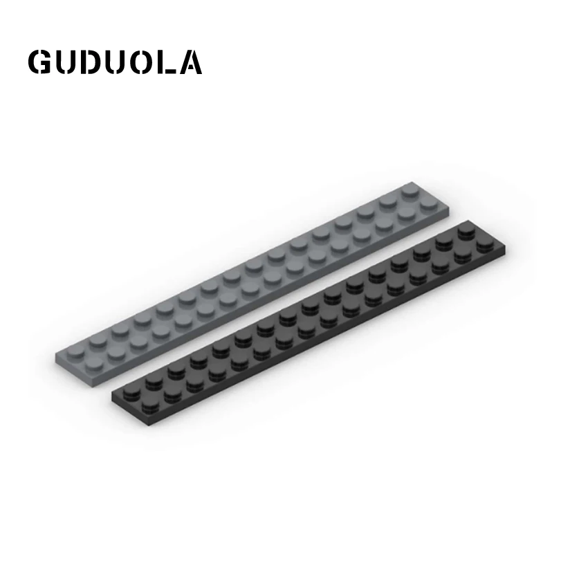 Guduola Small particle 4282 Plate 2x16 MOC Assembly Building block Parts foundation plate / low board / low brick 10 pcs/lot