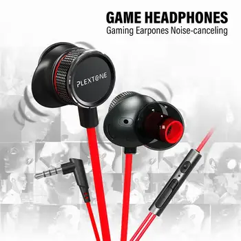 

PLEXTONE G15 3.5mm Wired In-Ear Earphone Volume Control Game Headphone with Mic