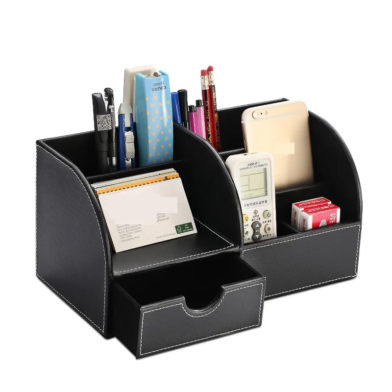 

Colorful PU Leather Multifunctional Desktop Miscellaneously Storage Box