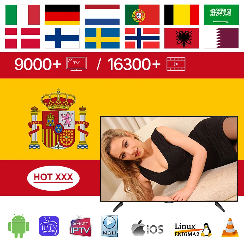 

IPTV Spain XXX Poland Europe Arabic Smart tv IPTV Spain m3u NO APP include Portugal Sweden Norway Denmark Chile 4k Greek IP TV