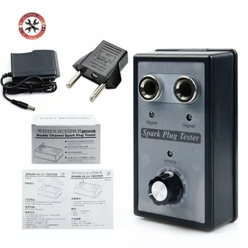 

Car Spark Plug Tester Ignition Testers Automotive Diagnostic Tool Double Hole Analyzer for 12V Gasoline Vehicles Petrol Car