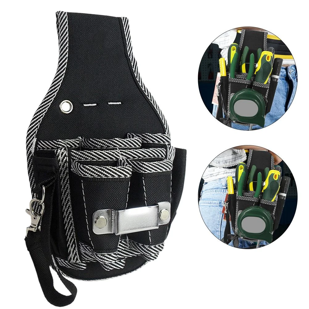 small tool pouch Multifunctional Tool Bag Waterproof Hardware Electrician Tools Kit Drill Holster Waist Pack Pouch Wrench Screwdriver Organizer laptop tool bag