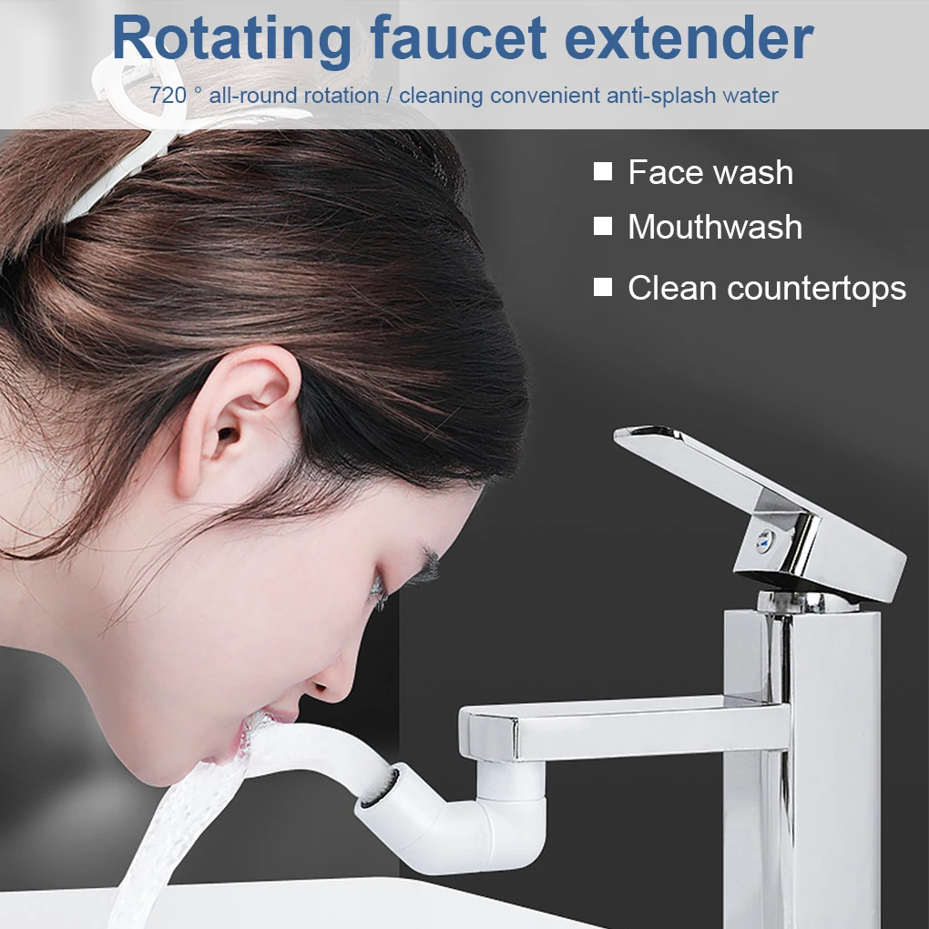 Rotatable Water Tap Nozzle Extender Adapter Anti splash Mixer Aerator ...