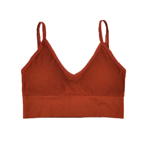 Soft Bra Simple Bralette Bra for Female No Steel Comfortable Nature Color Underwear Stretch Ladies Lingerie with Pads