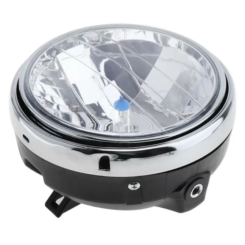 Where can I buy Price of  Black 35W Universal Clear Lens Beam Motorcycle Headlight Round LED Headlamp Motorcycle decoration a