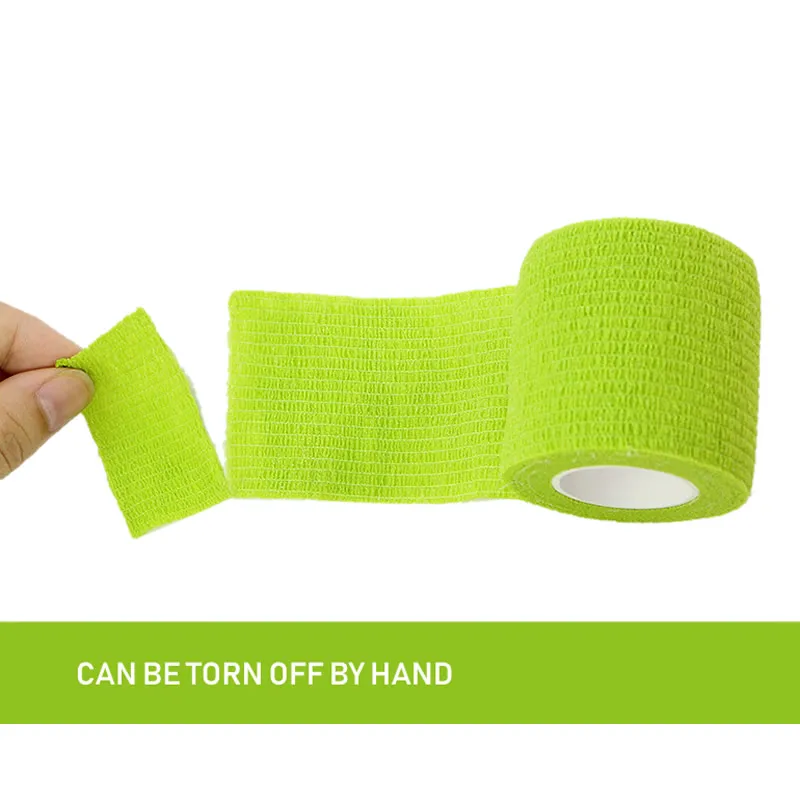 BUY 5 GET 1 FREE   1pc Sports Self Adhesive Bandage Vet Wraps Tape Finger Joints Medical First Aid Kit Pet Elastic Bandage