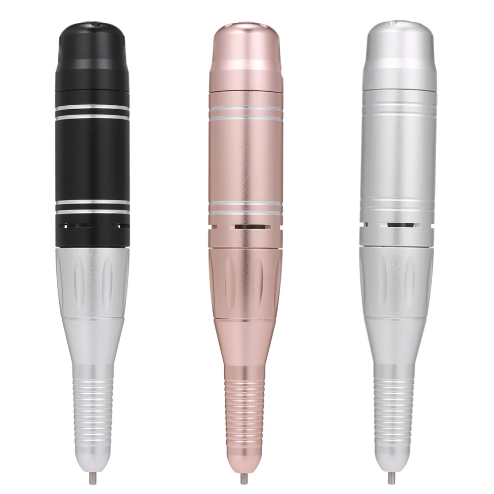 Portable Electric Nail Drill Manicure Pedicure Acrylic Nail Kit with Dust Removal Brush Toe Separators File Nail Drill Bits Set