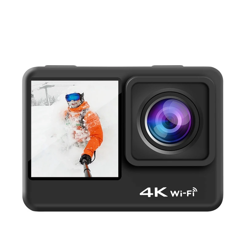 F38 EIS Anti-Shake Action Camera 4K 60Fps WiFi 2.0 Inch IPS Screen Underwater Waterproof Cam Vedio