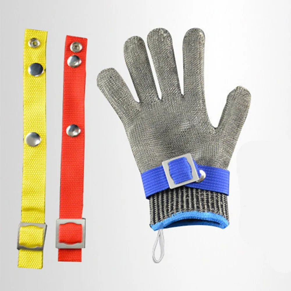 Level 5 Protection Anti-cut Gloves Safety Cut Proof Stab Resistant Stainless Steel Wire Metal Mesh Butcher Safety Work Gloves
