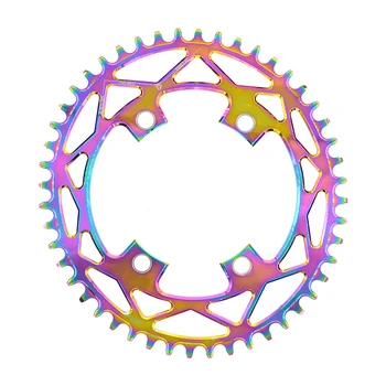 

PASS QUEST X110 / 4 BCD 110BCD Titanium-plated Oval 42T-52T Road Bike Narrow Wide Chainring R2000 R3000 4700 5800 6800 DA9000