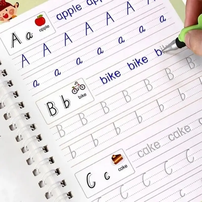 

English Numbers Animals Copybook For Calligraphy Books For Kids Word Children's Book Handwriting Children writing Practice Book