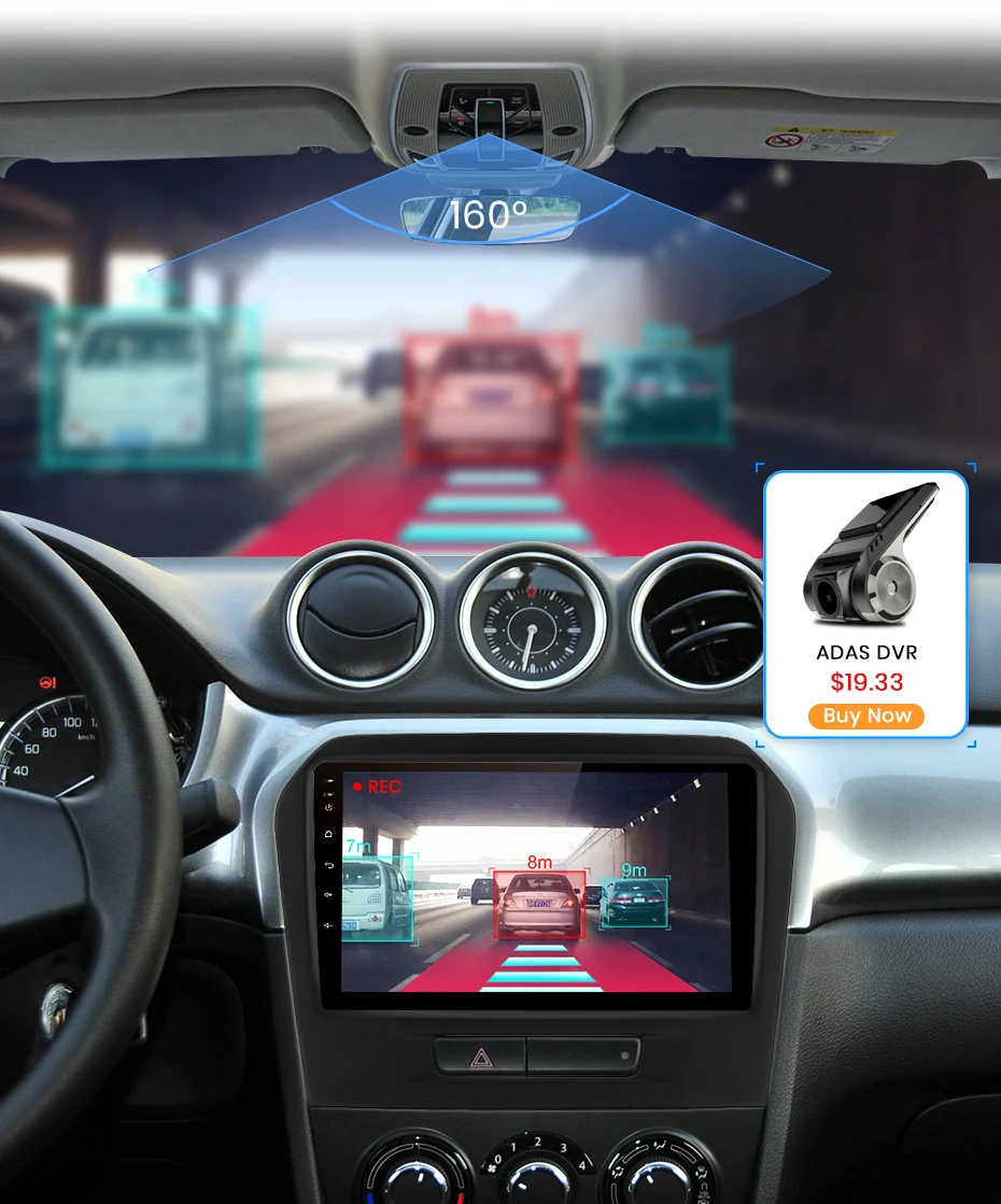Junsun V1 Android 9,0 2G+ 3 2G DSP автомобильный Радио Мультимедиа Видео плеер для Suzuki vitara- навигация gps 2din Авторадио
