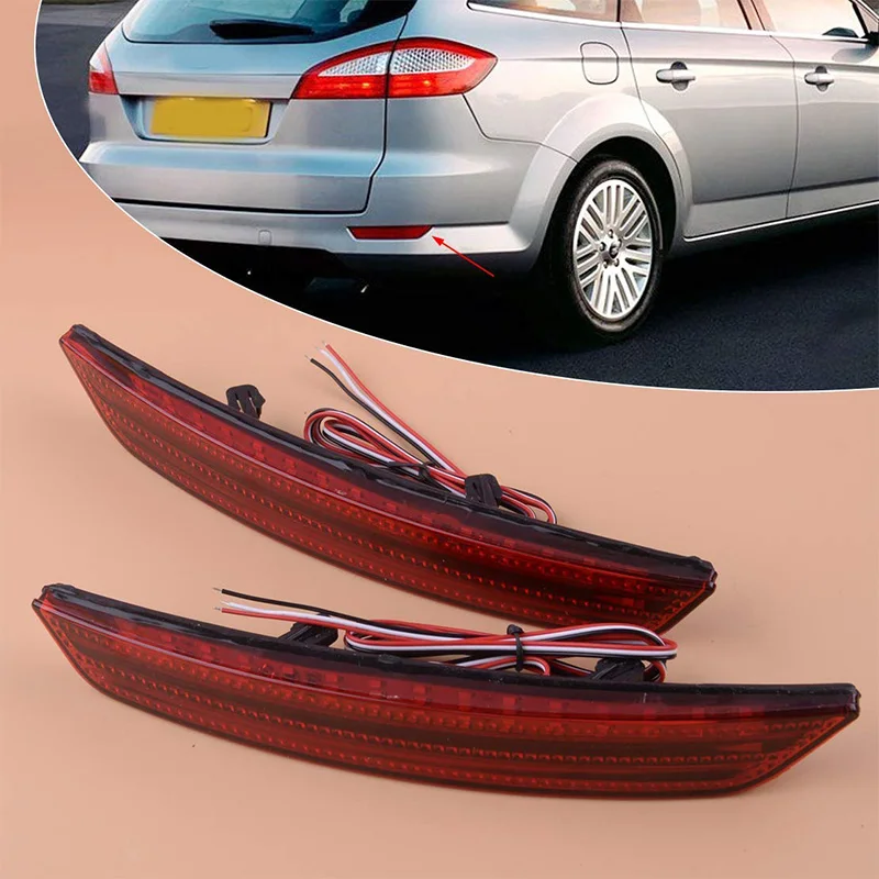 Светодиодный отражатель заднего бампера, тормозной светильник для Ford Mondeo Sedan 2007, 2008, 2009, 2010, автомобильный Стайлинг, светодиодный стоп-сигнал, противотуманная фара