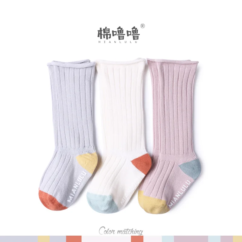 

Baby Socks Autumn And Winter Cotton Thin Type for Spring And Autumn Children Stockings Baby Girls Floor Anti-slip Tube xue bu wa