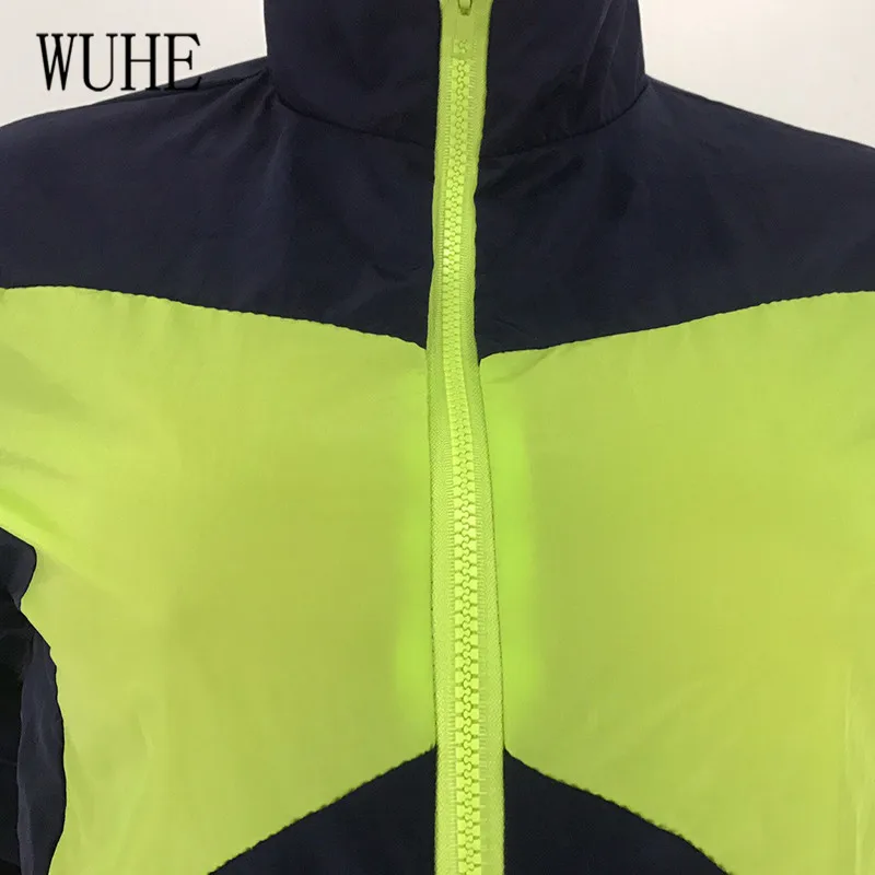 WUHE/Повседневный Спортивный костюм на молнии; пикантные комплекты из двух предметов; осенняя одежда для отдыха с длинными рукавами из 2 предметов; Клубные комплекты