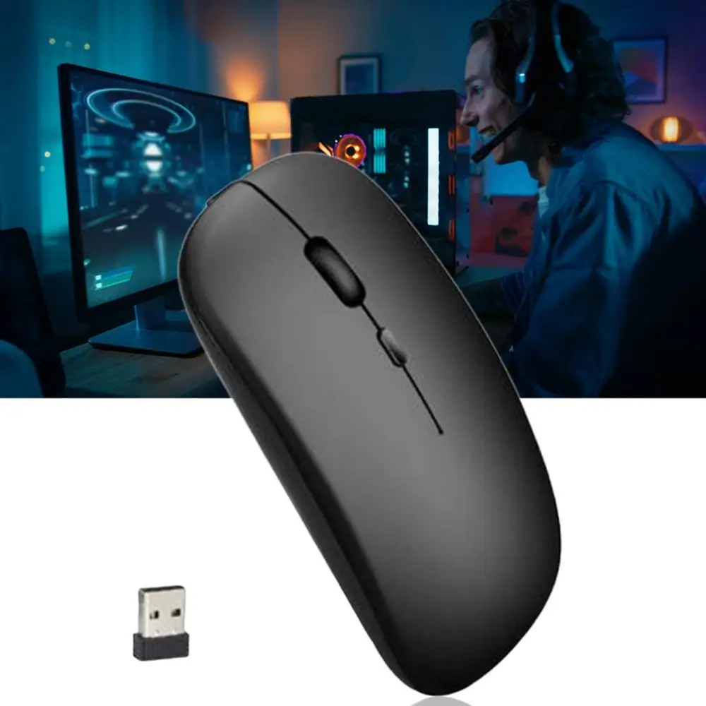 Для домашнего использования беспроводная мышь с помощью кнопки Slient USB мини