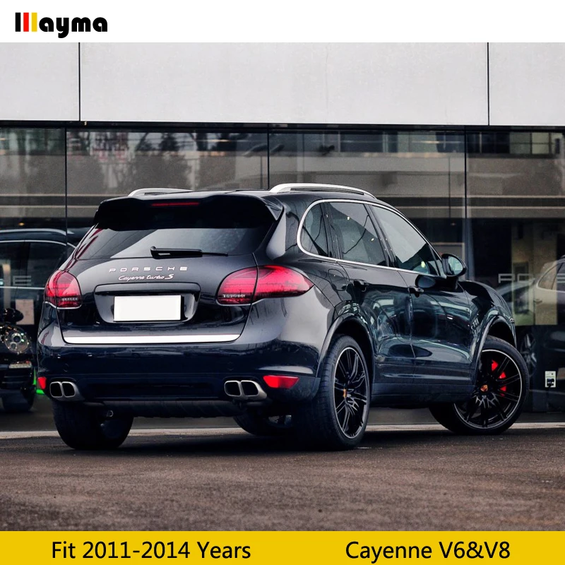 1 пара глушители из нержавеющей стали для Porsche Cayenne V6 V8 2011 2012 2013 2014 S