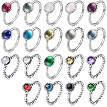 Классические серебряные кольца с жемчугом, на день рождения, с камнем, с кристаллами, свадебные и вечерние кольца для женщин, ювелирные изделия, подарок