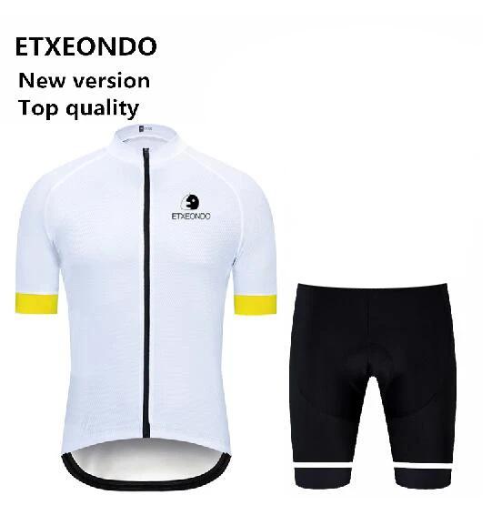 kits Новая версия! Профессиональная одежда для велоспорта Etxeondo, летний мужской костюм с коротким рукавом для велоспорта, Быстросохнущий комплект из Джерси для велоспорта, 7 цветов - Цвет: kits