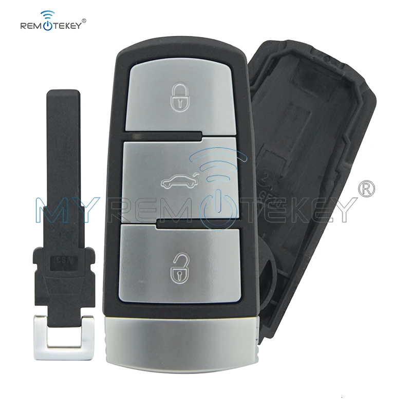 Remtekey 3C0 959 752 BA 3 кнопки entrip Fob Ask 3C0959752BA дистанционный чехол для ключа автомобиля Замена для Vw Passat Cc чехол для ключа автомобиля