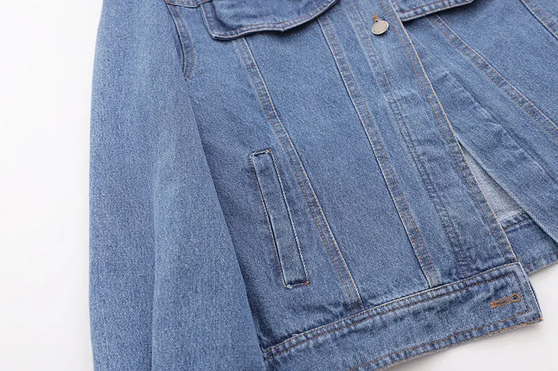 Увядший Подиум high street Винтаж одно плечо сексуальный жакет для женщин casaco feminino jaqueta feminina джинсовая куртка Женские топы