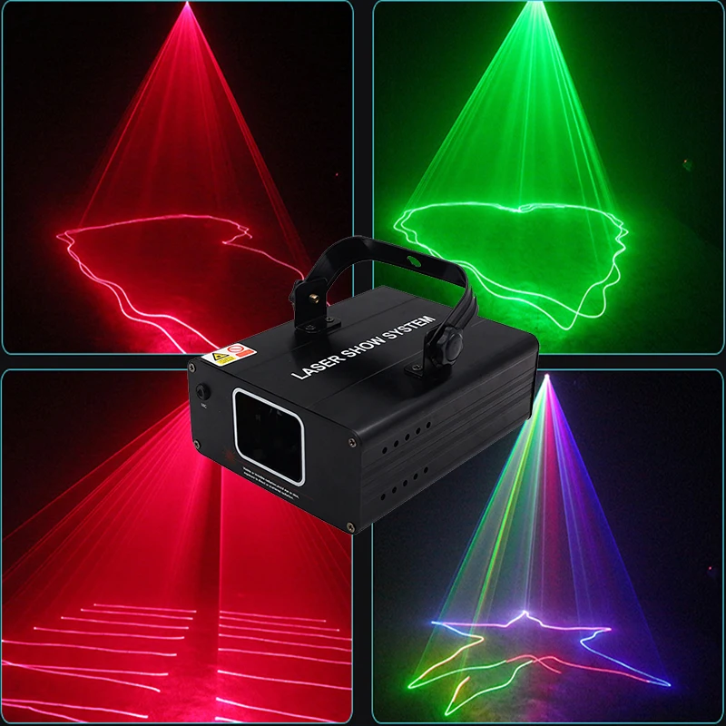 Dj RGB Laser 1Head Mini Disco Line Beam Scanner Lazer Stage Light Fog  Machine Night Club KTV Bar - AliExpress