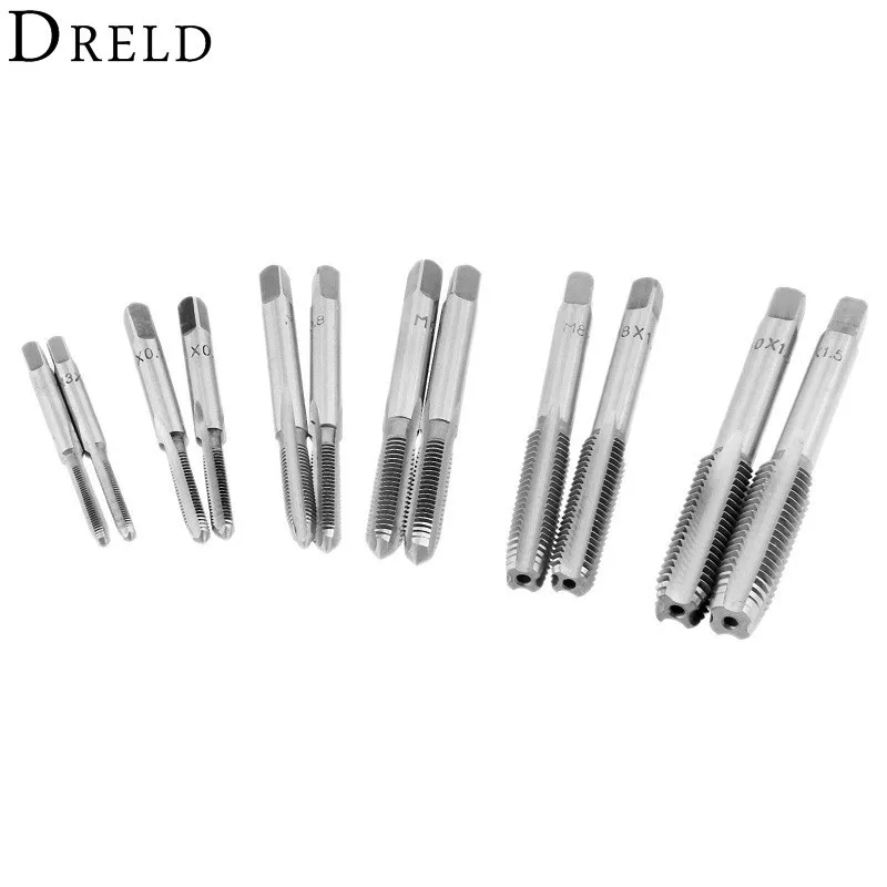 10 pcs M4 x 0.7 Machine Hand Screw Thread Metric Plug Tap Drill HSS