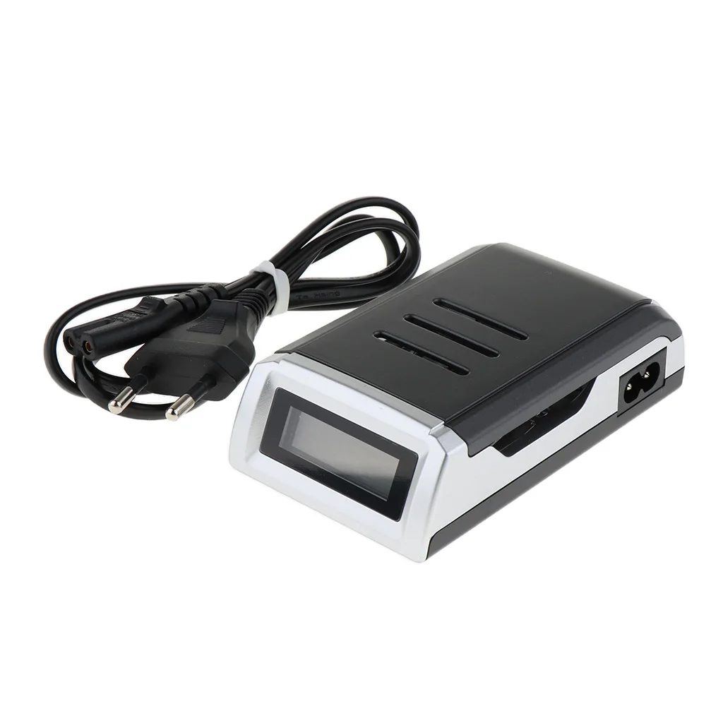4 Slots LCD Battery Charger For AA/AAA Li-ion Rechargeable Batteries EU Plug