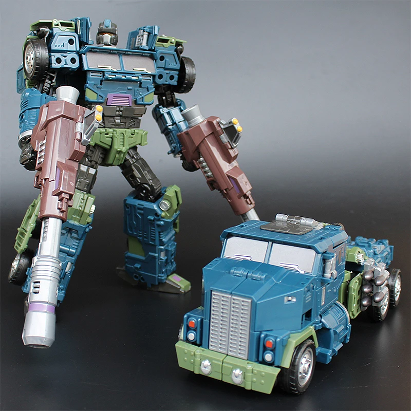 Робот-трансформация JinBao Devastator 5 в 1, размер 43 см, военный автомобиль, модель танка, аниме фигурка, Детские комбинированные игрушки