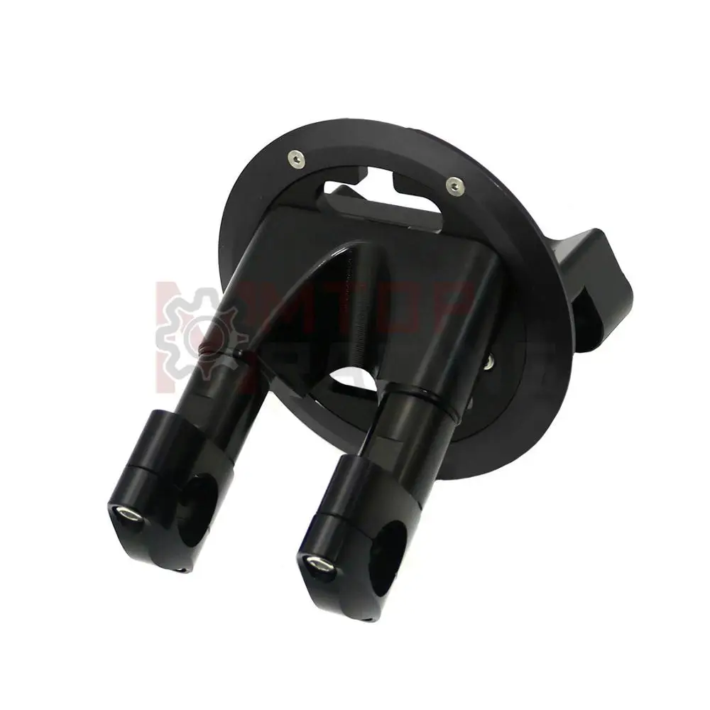 Образного руля зажим для ручки набор адаптеров для Yamaha T-MAX530 2012- 2013 T-MAX500 2008-2012 2009 2010 11 - Цвет: Black