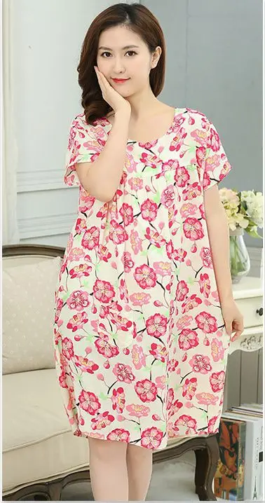 Для женщин свободная ночная рубашка трусы Винтаж StyleFloral ночная рубашка ночная одежда для отдыха, одежда для сна - Цвет: style-16