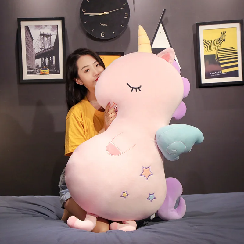 Супер Единорог ребенок комфорт Huggable набивная Подушка Единорог домашнее украшение-кукла игрушка детский подарок