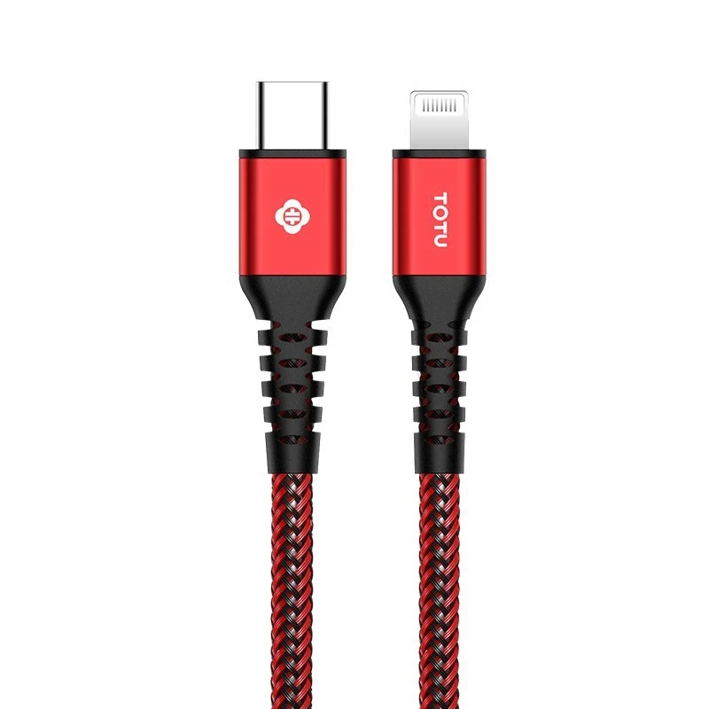 TOTUDESIGN BPDA-03 Aurora Series USB-C/type-C PD Быстрая зарядка MFI Сертифицированный плетеный кабель для передачи данных длина 1 м