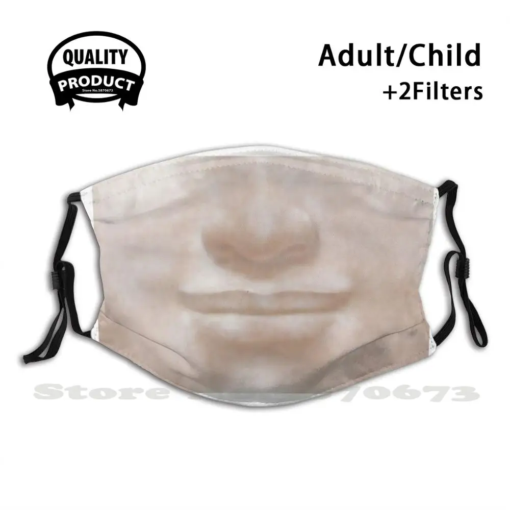 

Buddha Smile Funny Cool Cloth Mask Sculpture Ancient Sculpture Marble Greek Roman Classical Buddha History Historical Louvre