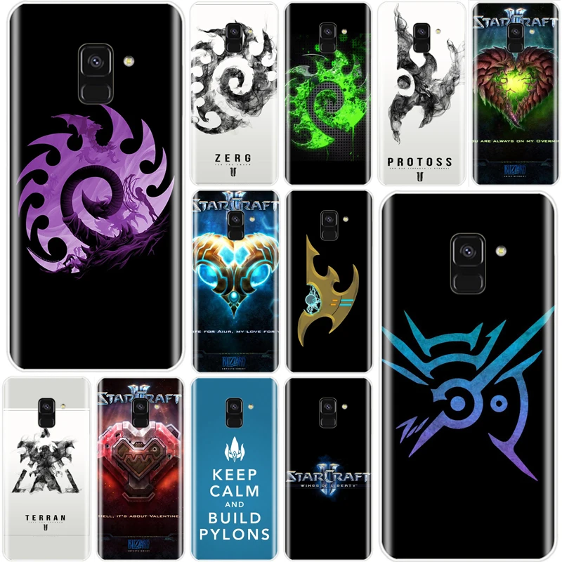 Starcraft 2 zerg протосс художественный Тонкий чехол ТПУ для телефона Samsung Galaxy J4 J5 J6 J8 2018