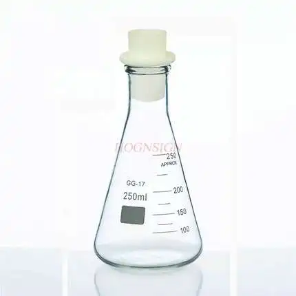 Erlenmeyer колба с силиконовой пробкой 250 мл термостойкая стеклянная колба Erlenmeyer колба