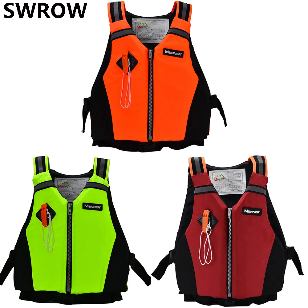 Men Women Life Jacket Aid Vest Kayak Ski Buoyancy Fishing Watersport Safety 