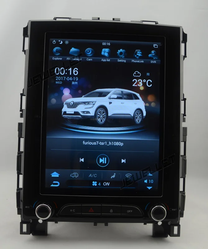 10," вертикальный экран android 6,0 четырехъядерный 32G Автомобильный gps Радио навигатор для Renault Koleos Megane