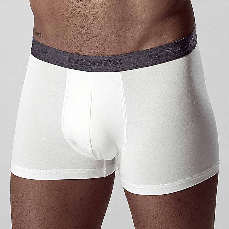 Calzoncillos algodon hombre нижнее белье мужские боксеры Homme хлопковое Мужское нижнее белье боксеры шорты мужские боксеры сексуальные боксеры шорты AD306 - Цвет: Белый