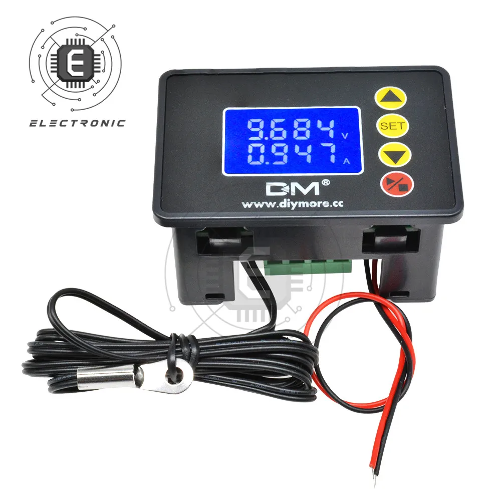 DC 100V 10A 1000W 디지털 전압계 전류계 전력계 패널 앰프 볼트 전압 전류 측정기 테스터 감지기 LED 디스플레이 자동차 자동차