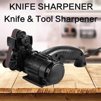 

Electric Knife Sharpener 1000grit grinding sand belt Fixed angle sharpener adge apex sharpening carpenter tools kitchen scissors