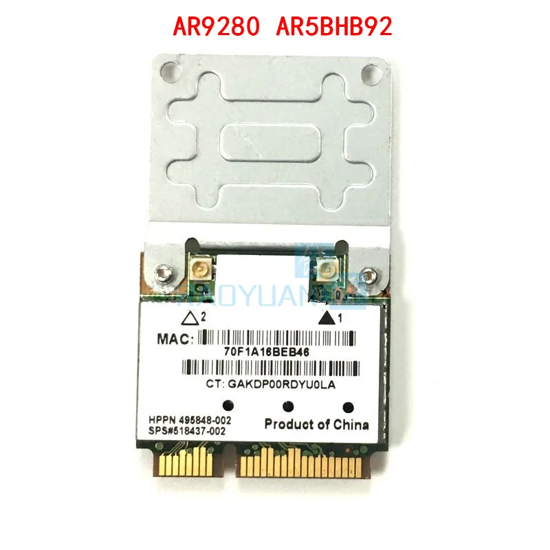 Сетевая плата Atheros AR5BHB92-H 300Mpbs 802.11a/b/g/n Двухдиапазонная 2,4G/5G Mini PCIE Беспроводная N карта AR9280 для windows/Mac