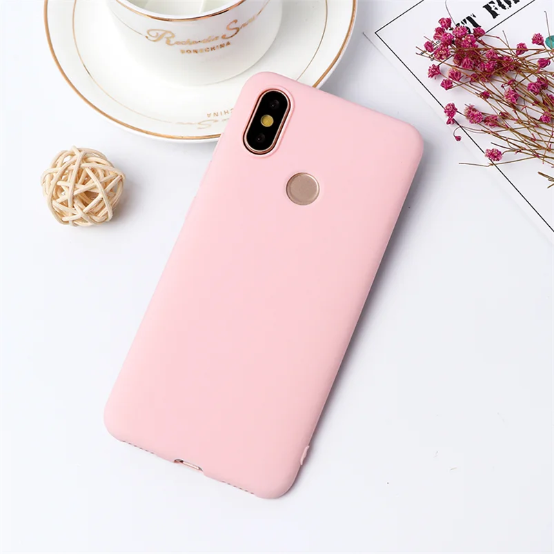 Pink Карамельный цвет матовый чехол для спортивной камеры Xiao mi Red mi Note 8 7 5A 5 6 K20 Pro 7A 6A S2 Plus mi A3 A1 A2 CC9 CC9e 9T 8 Lite 9 SE F1 ТПУ чехол - Цвет: Pink