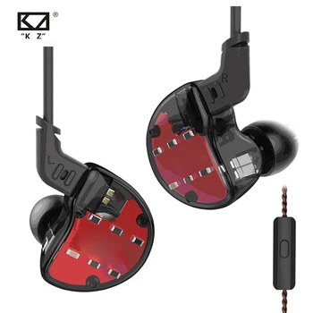 

KZ ZS10 Headphones 10 Driver In Earphone 4BA+1DD Dynamic Armature Earbuds HiFi Bass Headset Noise Cancelling Ear Monitors Hybrid