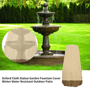 

Accessories Garden Fountain Cover Oxford Cloth Anti Dust Home Outdoor Patio Statue Drawstring Protective Furniture Winter